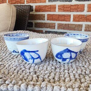 4 - Rare Vintage Sake/Tea Cups